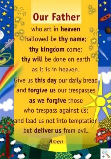 Childrens Prayer Posters Set of 4 Posters