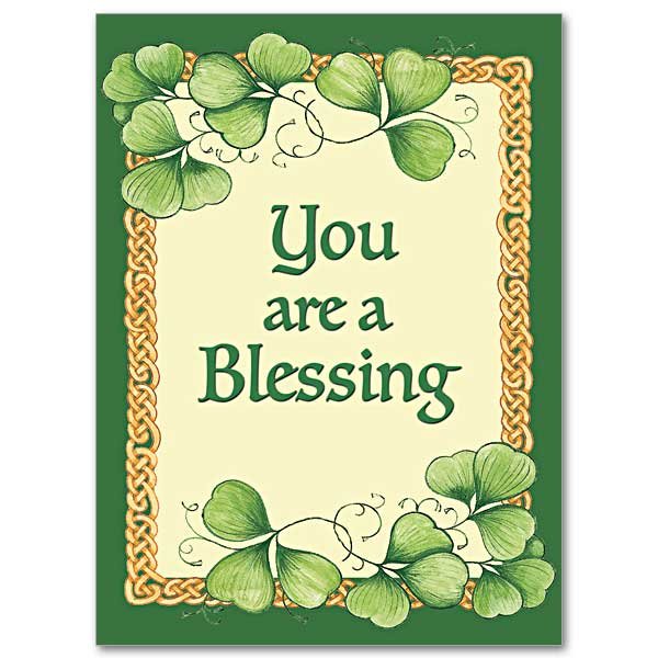 You Are a Blessing - Abbey Irish Thank You Card pack of 10