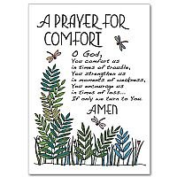 A Prayer for Comfort Sympathy Card pack of 5