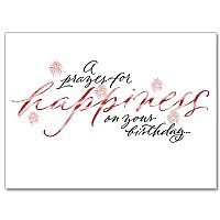 A Prayer for Happiness On Your Birthday Birthday card pack of 10