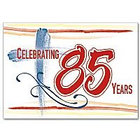 Celebrating 85 Years Birthday card pack of 5