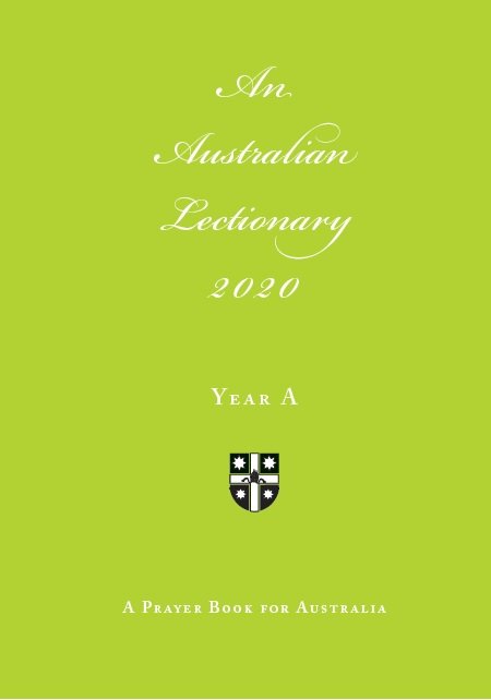 An Australian Lectionary 2020 Year A APBA