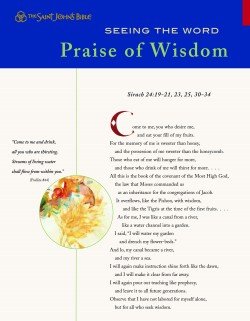Seeing the Word Series 1 Praise of Wisdom Pack of 10 Leaflets Saint Johns Bible