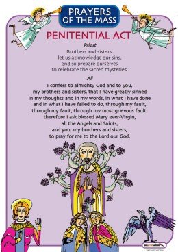 Prayers of the Mass Laminated Poster Set from the Australian Children’s Mass Book