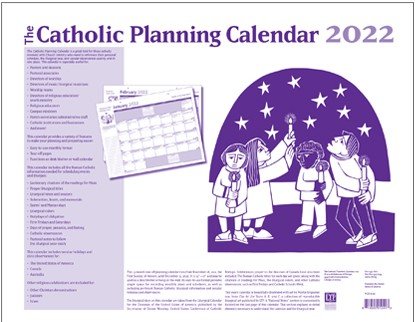 Catholic Planning Calendar 2022