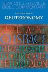 Deuteronomy New Collegeville Bible Old Testament Commentary Series Volume 6