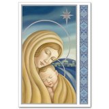 Madonna and Child Majesty of Christmas Card