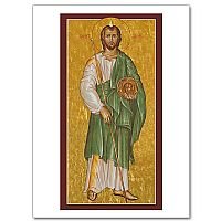 St Jude Icon greeting card