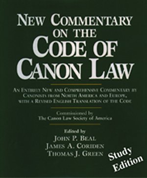New Commentary on the Code of Canon Law Study Edition paperback