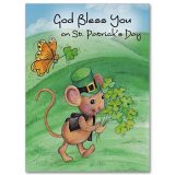 God Bless You on St. Patrick's Day and Always - St Patricks Day card pack of 10
