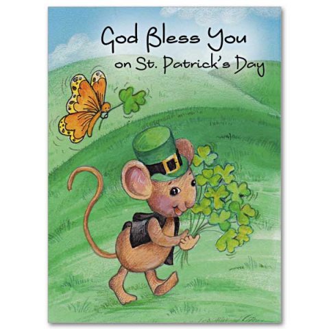 God Bless You on St. Patrick's Day and Always - St Patricks Day card pack of 10