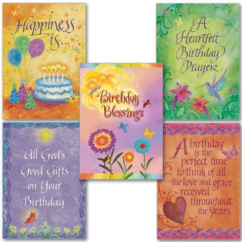 Birthday Butterflies Collection- Assorted cards pack of 5