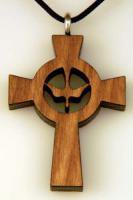 Dove cut out wooden cross