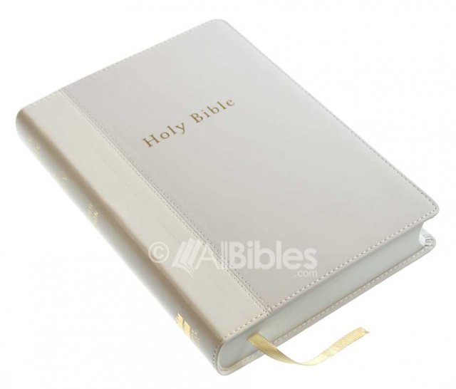Catholic Gift Bible NRSV New Revised Standard Version White Imitation Leather