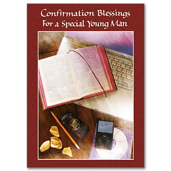 Confirmation Blessings for a Young Man - Confirmation card pack of 5
