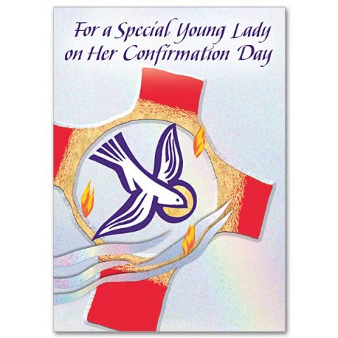 For a Special Young Lady On Her Confirmation Day - Confirmation card pack of 5