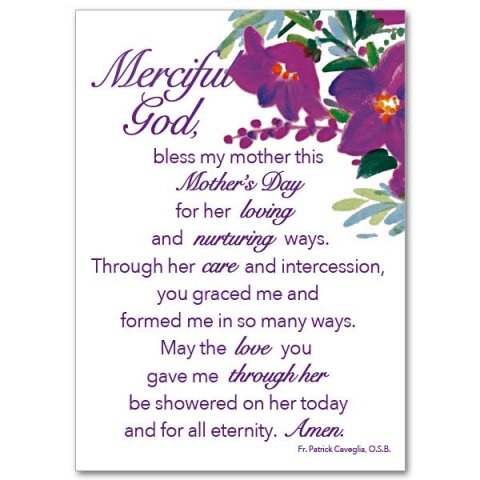 Mother's Day Prayer - Mother’s day card pack of 5