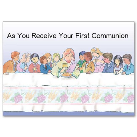 As You Receive Your First Communion - First Communion Card pack of 5