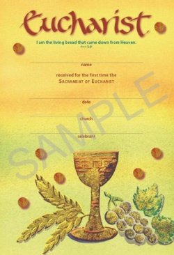 Eucharist Certificate new design    