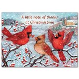 A Little Note of Thanks at Christmastime - Christmas Thank you note pack 12
