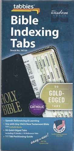 Bible Tabs Catholic Gold      