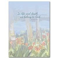 Although We Are So Very Sad - Celebration of Life Sympathy Card pack of 10
