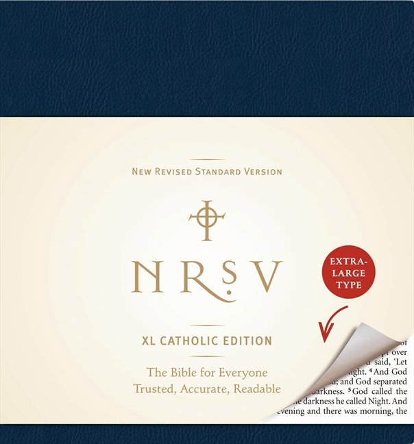 NRSV Catholic HarperCollins XL Large Print Bible Navy