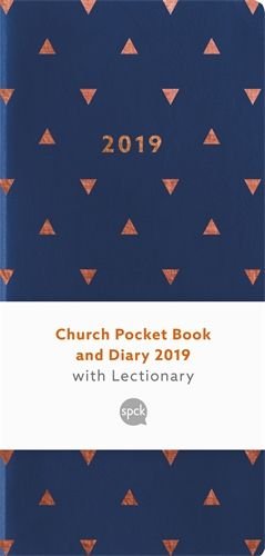 Church Pocket Book and Diary with Lectionary 2019 - blue triangles