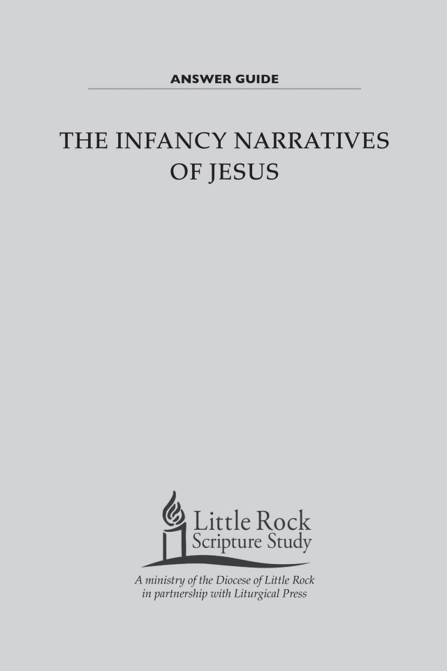 Infancy Narratives of Jesus Answer Guide 